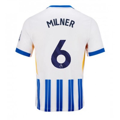 Fotbalové Dres Brighton James Milner #6 Domácí 2024-25 Krátký Rukáv Fotbalové Dres Brighton James Milner #6 Domácí 2024-25 Krátký Rukáv